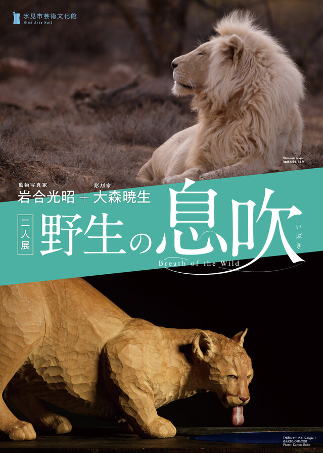 「野生の息吹」動物写真家 岩合光昭+彫刻家 大森暁生 二人展